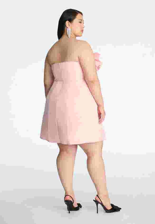 ELOQUII x kate spade new york Bow Detail Flare Mini Dress image number 2