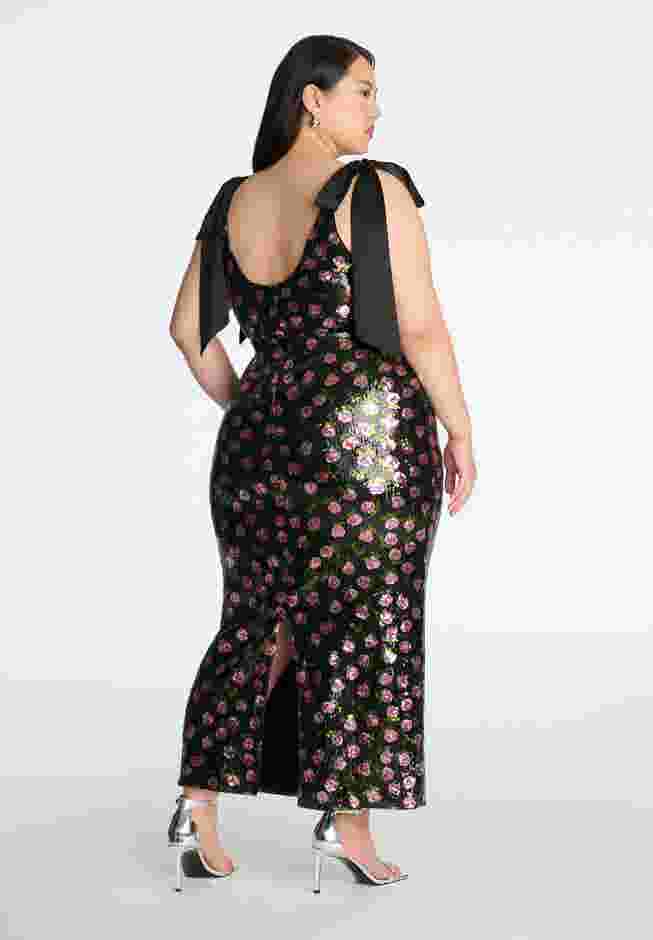 ELOQUII x kate spade new york Floral Sequin Maxi Dress image number 2