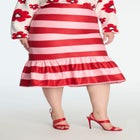 ELOQUII x kate spade new york Stripe Trumpet Skirt image number null