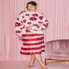 ELOQUII x kate spade new york Stripe Trumpet Skirt image number null