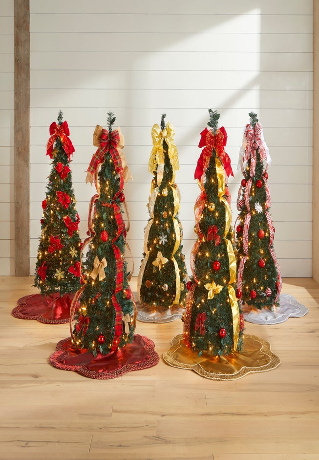 Fully Decorated Pre-Lit 4&frac12; Ft. Pop-Up Christmas Tree image number 5