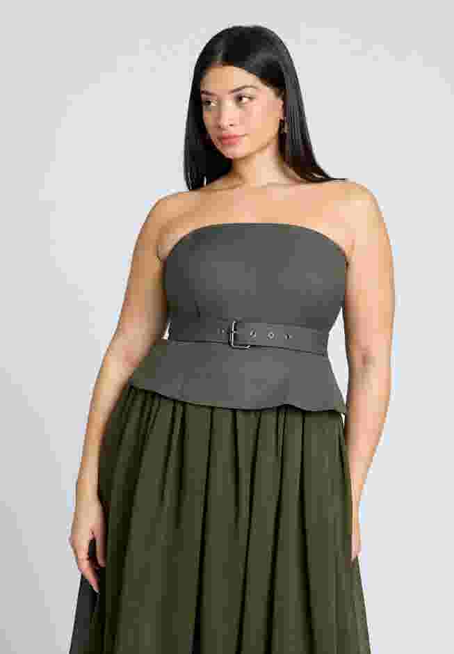 Strapless Flowy Maxi Dress image number 3