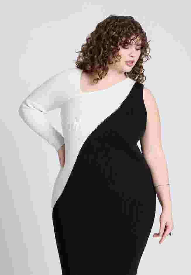 Colorblocked Asym Dress image number 2