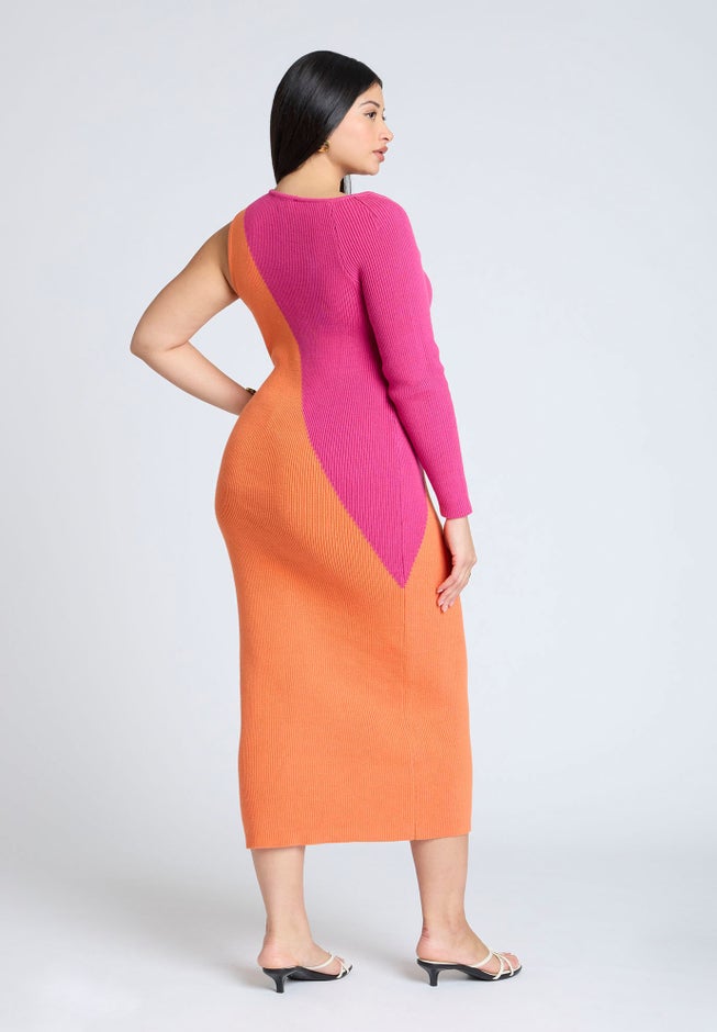Colorblocked Asym Dress image number 1