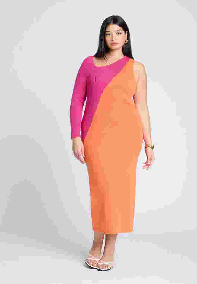 Colorblocked Asym Dress image number 0