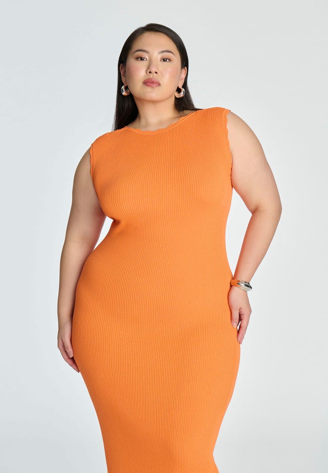 Stitch Detail Sweater Dress image number null
