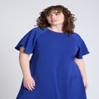 Seam Detail Relaxed Midi Dress image number null