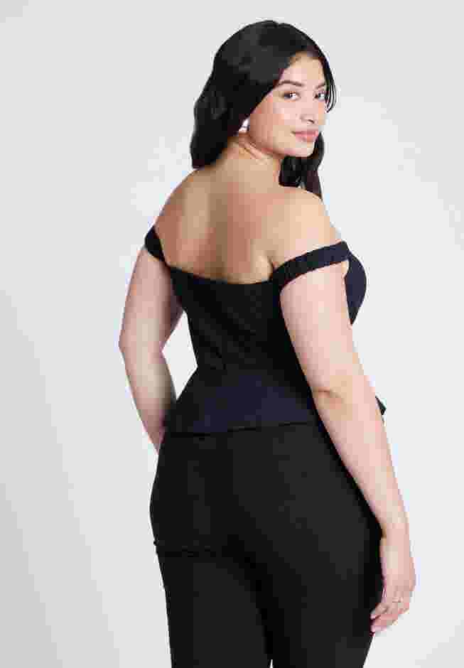 Off The Shoulder Peplum Top image number 1