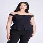 Off The Shoulder Peplum Top image number null