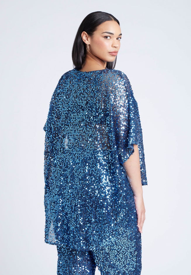Sequin Poncho image number 1