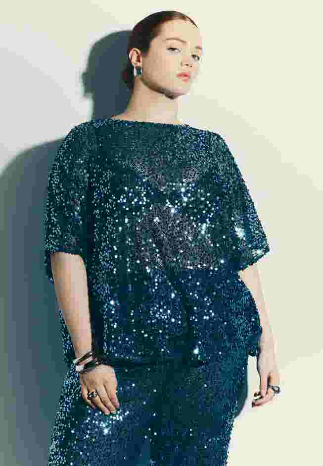 Sequin Poncho image number 0