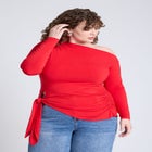 Asym Top With Tie image number null