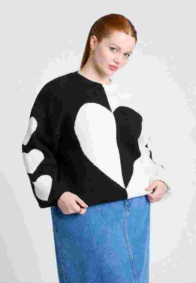 Heart Intarsia Sweater image number 0