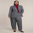 Double-Breasted Herringbone Blazer image number 2