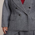 Double-Breasted Herringbone Blazer image number 3