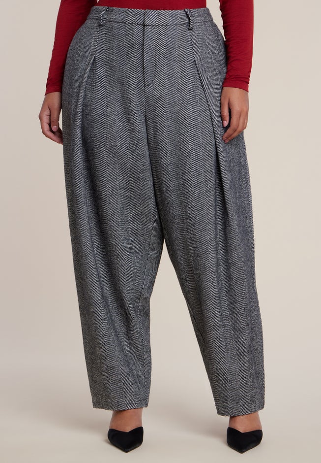 Herringbone Straight-Leg Trouser image number 1
