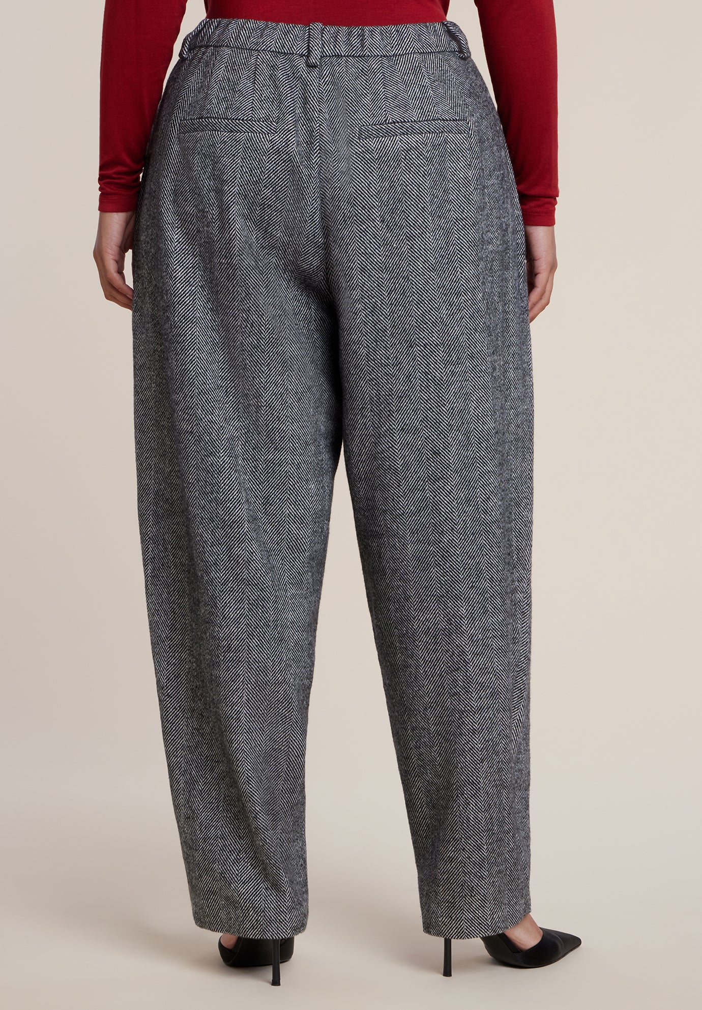 Herringbone Straight-Leg Trouser image number 2