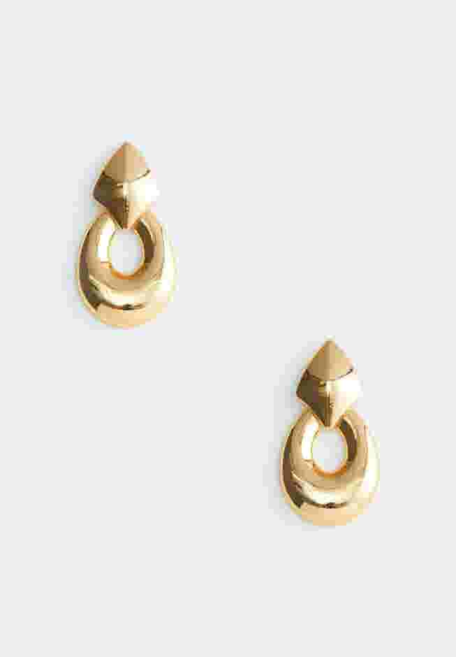 Round Diamond Stud Loop Earring image number 0