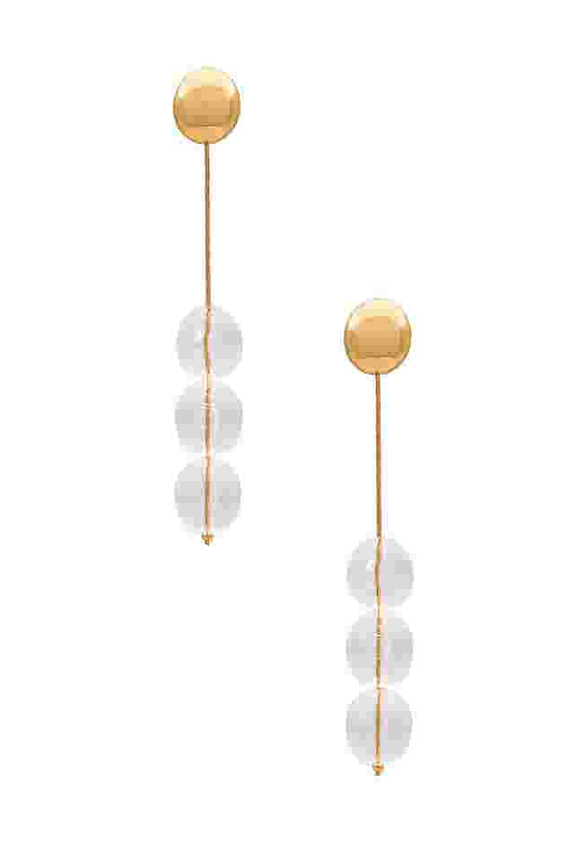 Linear Pearl Earring image number 0