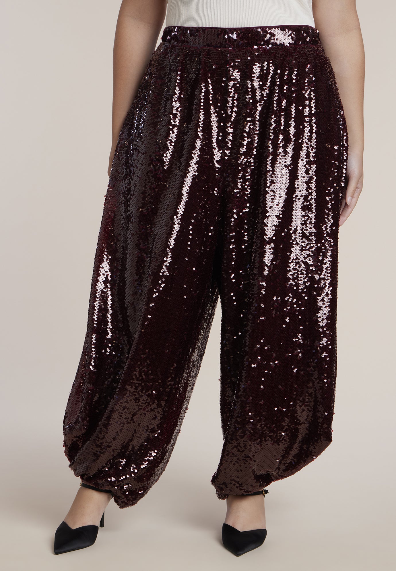 Sequin Balloon Trouser image number 1