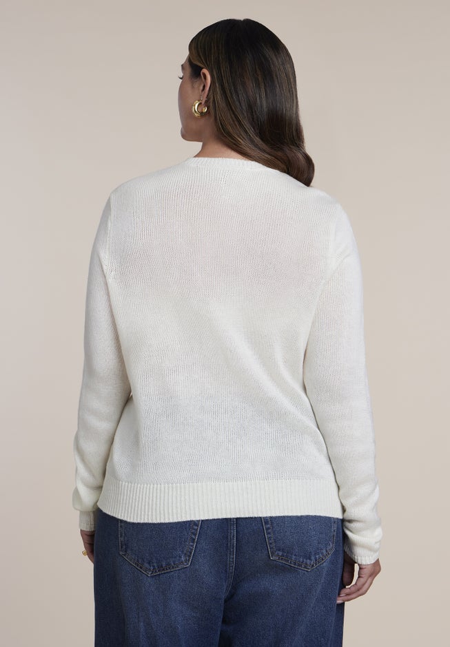 Fitted Illustrative Sweater image number 1
