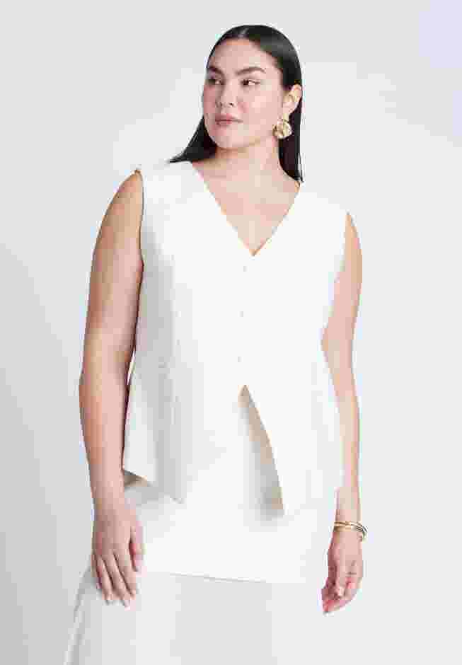 Split Hem Suiting Vest image number 0
