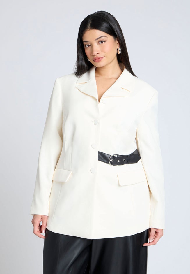 Belt Detail Blazer image number null