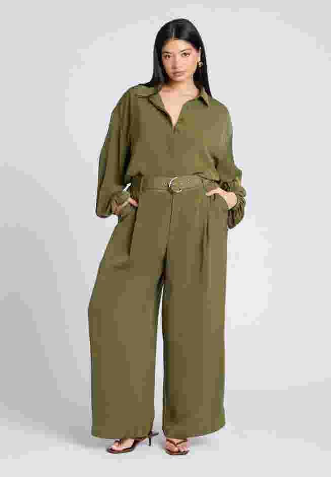 Wide Leg Belted Pant image number 1