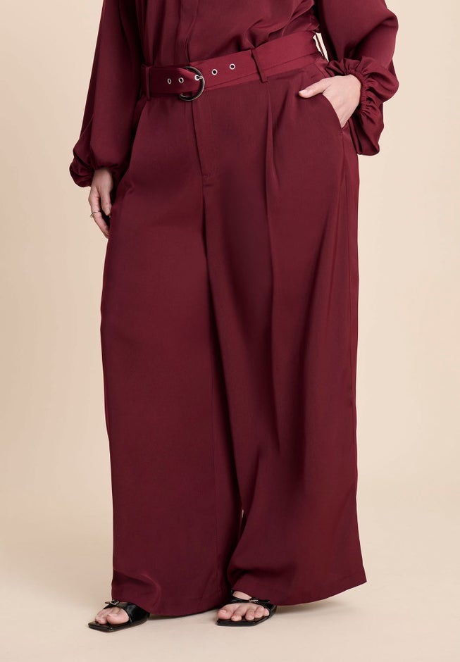 Wide Leg Belted Pant image number 1