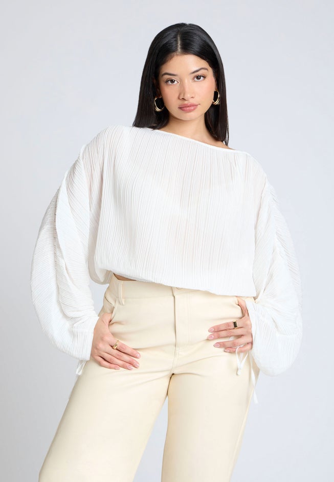 Plisse Dolman Top image number 2