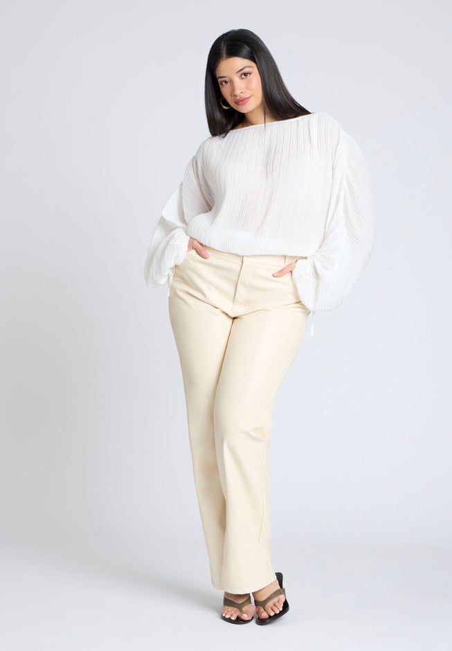 Plisse Dolman Top image number 4