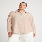 Preppy Striped Button Down image number null