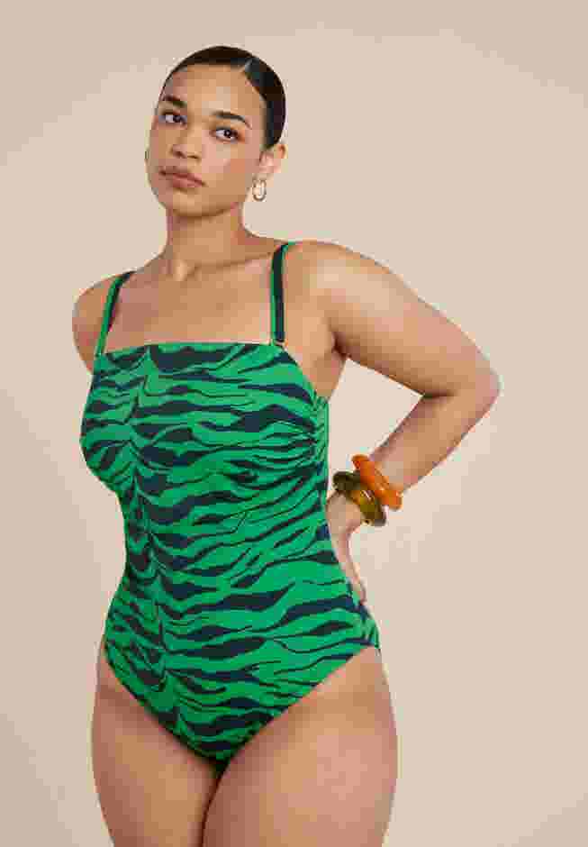 Green Zebra Stripe Suit image number 1