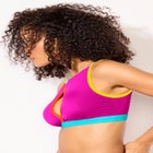  Shimmer Trim High-Neck Keyhole Bikini Top image number null