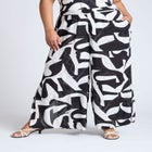 Printed Cover-Up Bottom With Slits image number null