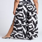 Printed Cover-Up Bottom With Slits image number null