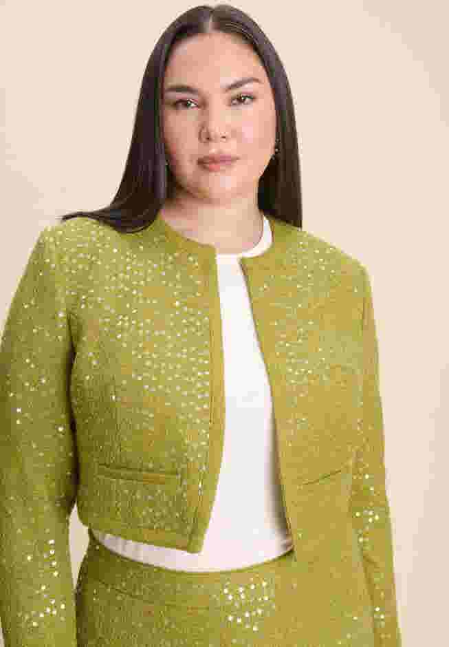 Sequin Tweed Jacket image number 0