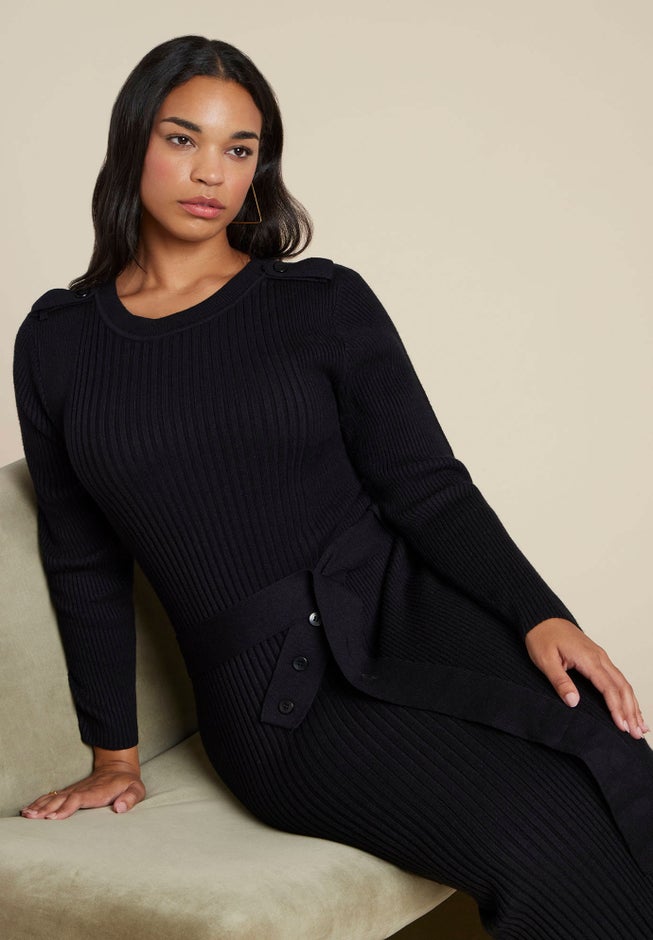 Multi Rib Maxi Sweater Dress image number 1