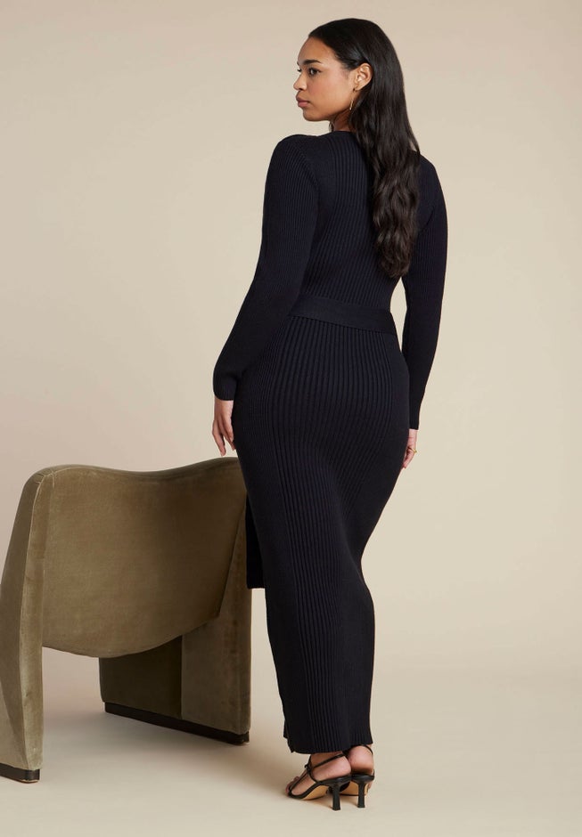 Multi Rib Maxi Sweater Dress image number 4