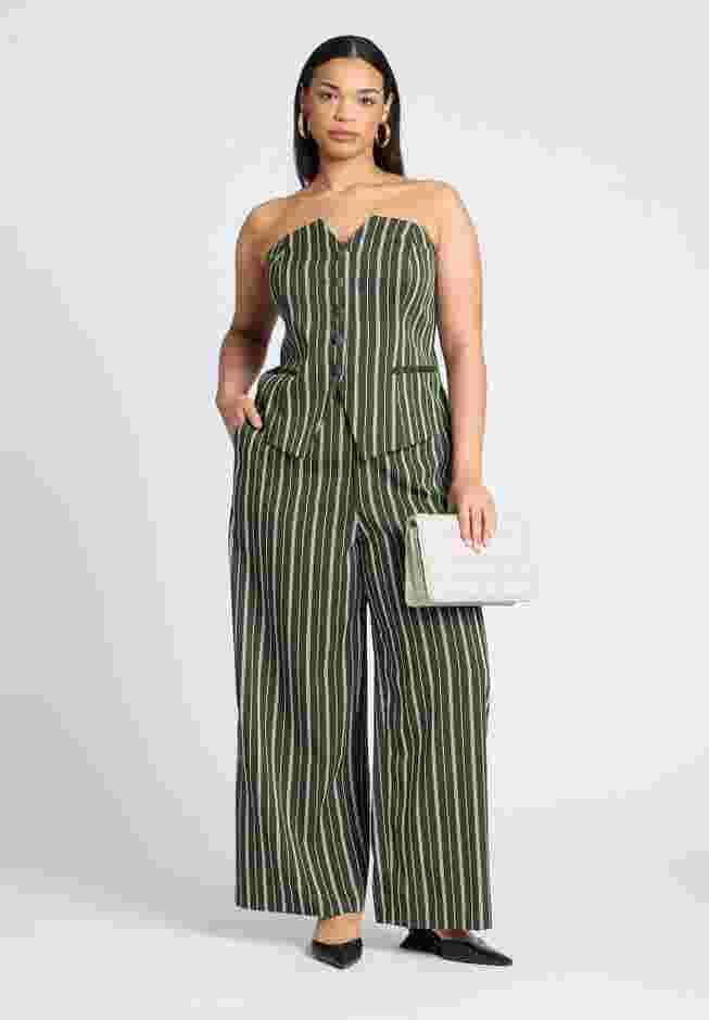 Wide Leg Striped Pant image number 0