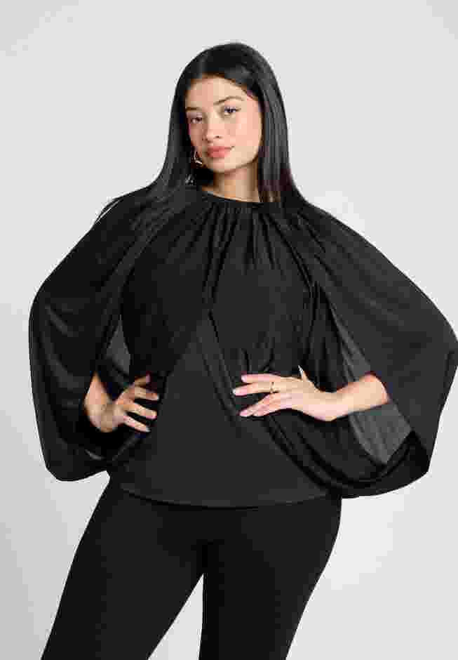 Draped Front Cape Top image number 0