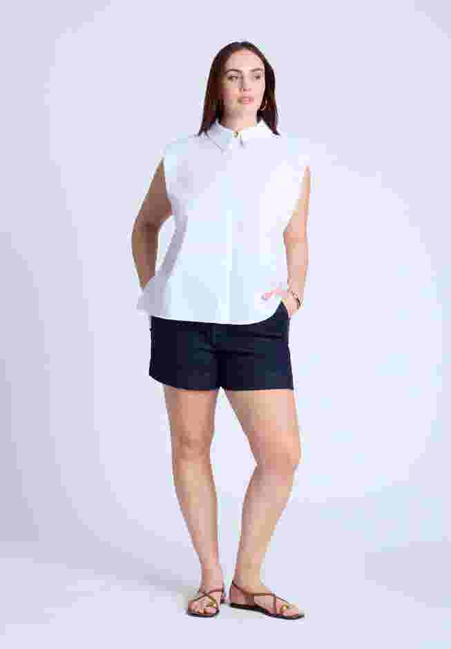 Strong Shoulder Collared Top image number 2