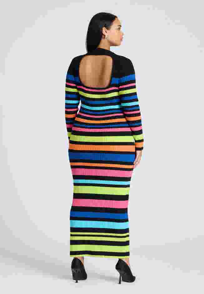Variegated Stripe Maxi Dress image number 1