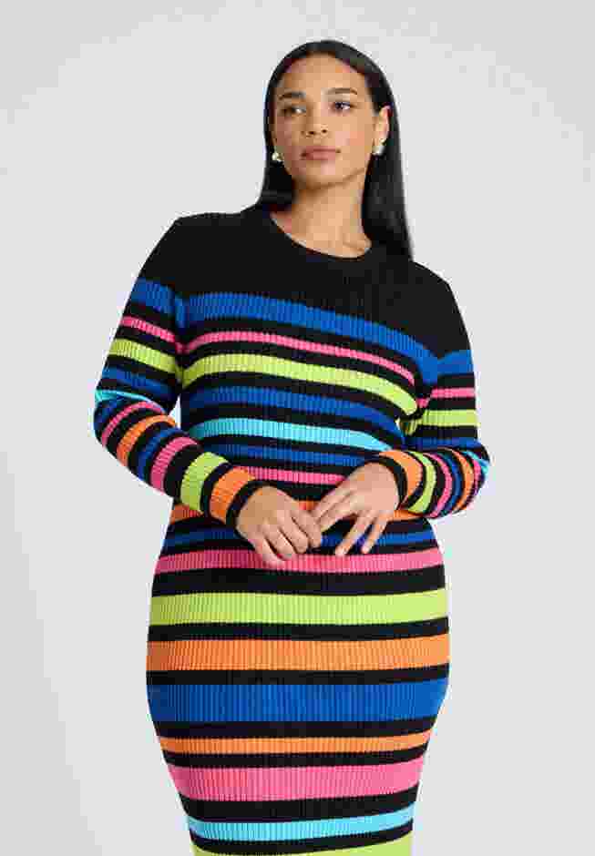 Variegated Stripe Maxi Dress image number 2