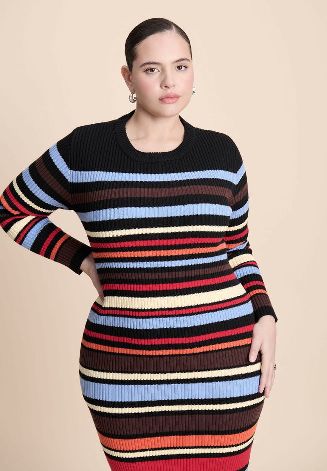 Variegated Stripe Maxi Dress image number 5