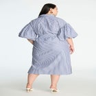 Balloon Sleeve Shirt Dress image number null