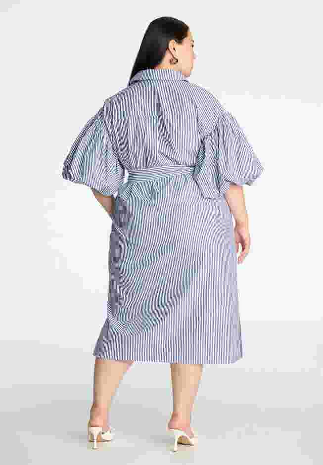 Balloon Sleeve Shirt Dress image number 1