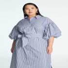 Balloon Sleeve Shirt Dress image number null