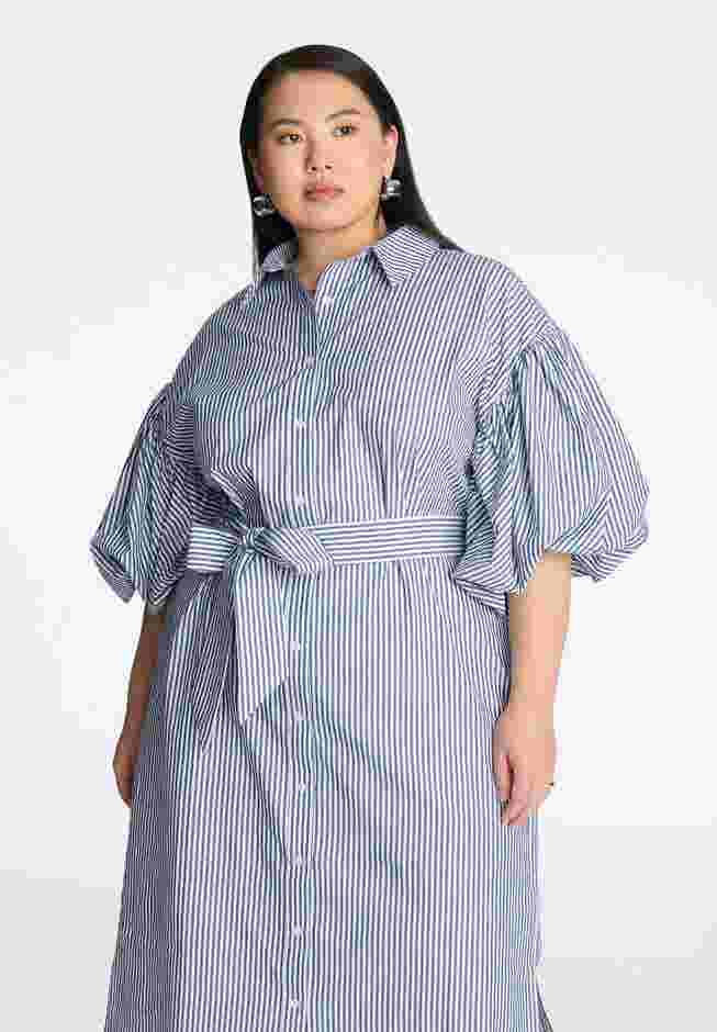 Balloon Sleeve Shirt Dress image number 2