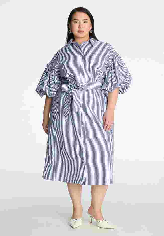 Balloon Sleeve Shirt Dress image number 0